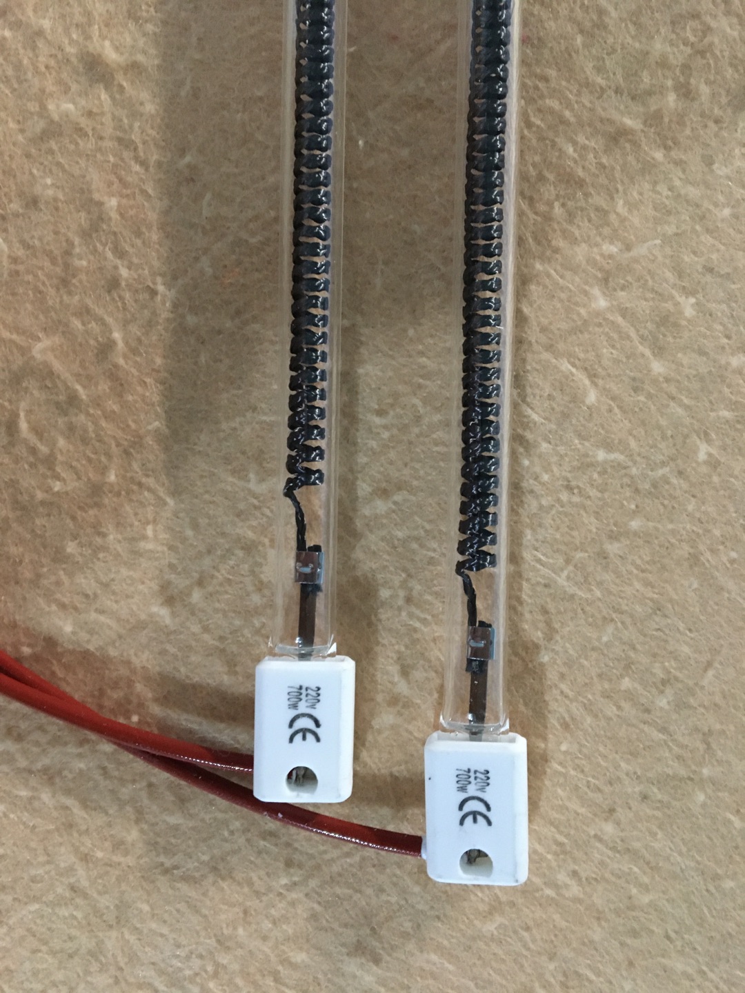 600mm 220v 1000w Carbon Fiber Infrared Heating Tube